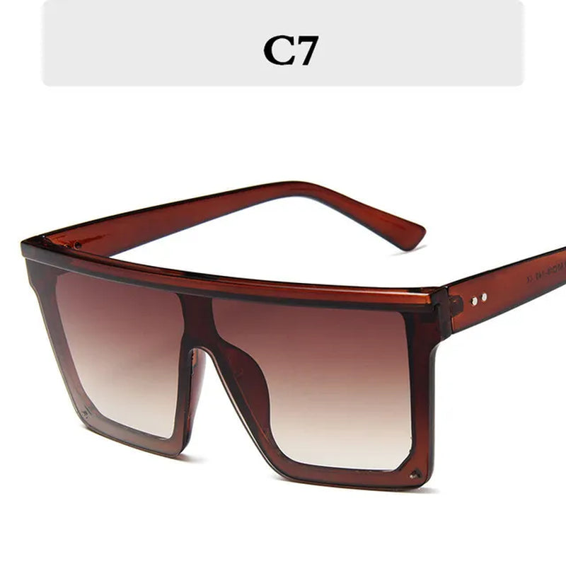 2023 Square Oversized Sunglasses Women Gradient Glasses Women Luxury Brand Designer Outdoor Ladies UV400 Eyeglasses